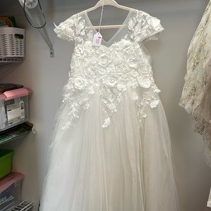 Custom made flower girl dress